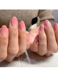 ピンクのちゅるんグラデネイル！