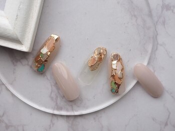 ネイル スパ ココプラス(Nail spa Cocoplus)/おしゃれ上品ベージュネイル