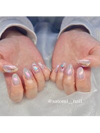 satomi担当:ミラーネイル