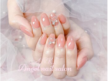 エンジェルネイルサロン(Angel nail salon)/ピンクXハート