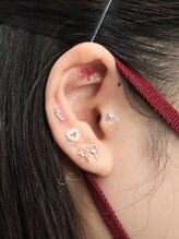 ハチナナヨンネイル(f*w874nail)/耳ツボジュエリー