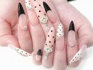 長さ出しジェルチップ★ドット