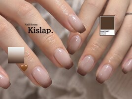 ブラウングラデ[秋ネイル]