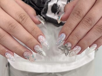 モカ 心斎橋(moca by Lee)/手描きアートネイル