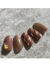 バレンタインネイル