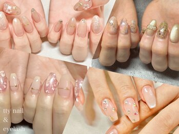 ティーネイルアンドアイラッシュ(tty)の写真/《毎月変わる豊富なデザイン♪定額コース¥5900~》シンプルからトレンドまで対応◎モチの良さに定評あり★