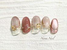 ナナネイル(Nana.Nail)/マグネット×パールフラワー