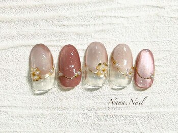 マグネット×パールフラワー