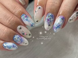 七夕星空ネイル