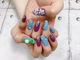 梅雨デザインネイル