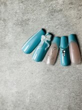 サンカリネイル バイ ヴァラ イオンモール新居浜店(sankari nail by VALLA)/ティファニーブルーネイル