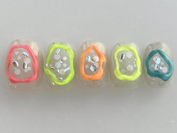 アイネイルズ 池袋店(I-nails)/ぷっくりカラフル