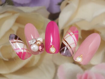 ナナズネイル 西小倉店(NANA's Nail)/女子力高め♪チェック柄