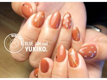 ブルージャムネイル(BLUE.JAM.nail)/秋カラーにストーンで華やか☆