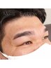 【メンズ】ハリウッド眉、自然な眉デザインパーマ　7000円