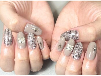 プロモート 岡山城下店(Promote)/ツイードネイル【岡山】