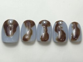 もやもやブルーブラウン¥6000