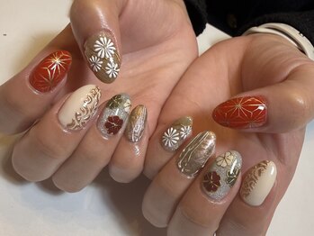 和柄ネイル