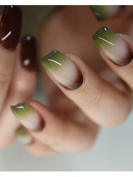 wグラデーションネイル