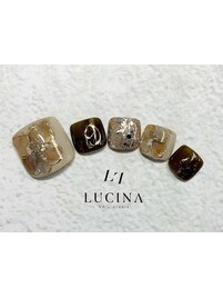 c-115 ニュアンスフラワーネイル