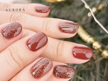 アウロラ 代々木上原(AURORA)/フラッシュネイルボルドーネイル