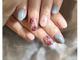 インクを使ったアートネイル