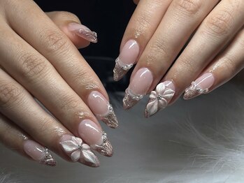 ネイルズバー 新宿店(Nails Bar)/フラワーフレンチネイル