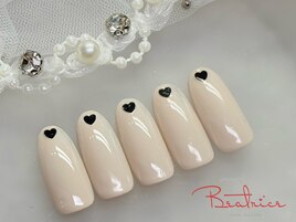 シンプルハートネイル♪