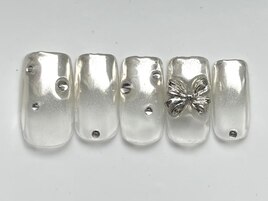 シルバーグラデリボン¥6500