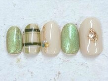 ネイルビート(NAIL BEAT)/チェック柄　メタリック