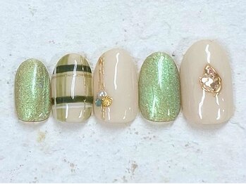 ネイルビート(NAIL BEAT)/チェック柄 メタリック