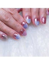 ネイルズビー 国府店(Nail's be)/ミラーフレンチネイル