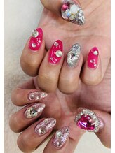 爪ゃ/ヴァレンタインゴテな爪