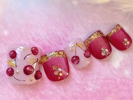 さくらんぼネイル