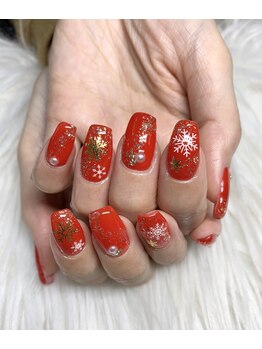 インプレス 鶴見店(Impress)/雪の結晶ネイル