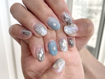 ジュノネイル(juno nail)/大理石ニュアンス