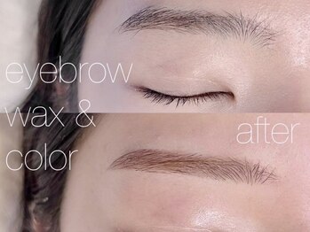 アイラッシュ アズリア(eyelash Azuria)/眉WAX＆眉カラー6900円