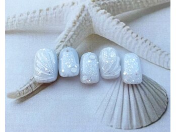 ココロ 新橋(kokoro)/8月ネイルデザイン☆華やか