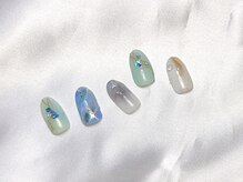 シェリーピンク(cherie pink)/上品ニュアンスネイル♪