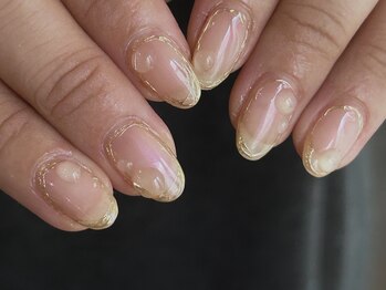 エティル(Etel atelier)/オーロラネイル/ミラーネイル