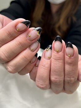 アートネイル ギャラリー(Art nail Gallery)/ブラックフレンチ