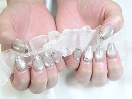 glass french nail