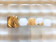 ネイルサロン あかねいろ/春夏　ニュアンス　ミラーフット