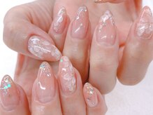ディーネイル 四条烏丸(D-nail)/【山田】フラワー春ネイル