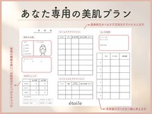お肌をみて、目標にあわせたあなた専用の美肌プランを作成