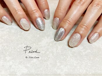 プリヴェ バイ サロンリュクス(Prive by Salon Luxe)/スワロフスキーのピクシーネイル