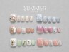 フットネイル【選べる定額夏デザイン全6種】¥7000
