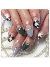 ネイルアンドビューティー ステラ(Nail&beauty STELLA)/チェック逆フレンチ