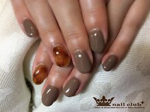 ネイルクラブ(nail club)/秋の定番べっ甲ネイル１