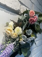 リンク 曳舟(LinC)/各席にお花の飾り♪